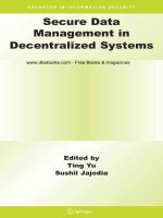 secure data management in decentralized systems