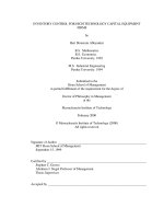 INVENTORY CONTROL FOR HIGH TECHNOLOGY CAPITAL EQUIPMENT FIRMS pdf
