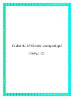 Ca dao chủ đề quê hương docx