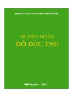 Truyện ngắn Đỗ Đức Thụ docx