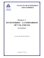 Accounting Principle Research - Inventory - Comparison of VAS and IAS