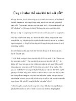 Ứng xử như thế nào khi trẻ nói dối? potx