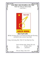 báo cáo sử dụng công cụ geospatial để đánh giá tiềm năng sinh khối từ sắn của tỉnh nam định