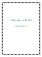 Chăm sóc làn da tươi sáng đón tết potx