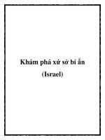 Khám phá xứ sở bí ẩn (Israel) potx