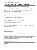 The Diary and Letters of Madame D''''Arblay Volume 1 potx