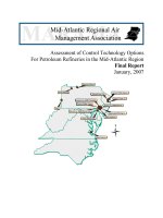 Assessment of Control Technology Options For Petroleum Refineries in the Mid-Atlantic Region Final Report potx