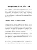 Con người quay về sản phẩm xanh pptx