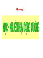 MẠCH ĐIỆN TỬ 2 - CHƯƠNG 3 ppt