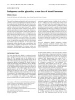 Báo cáo Y học: Endogenous cardiac glycosides, a new class of steroid hormones pot