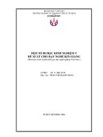 Tiểu luận:Một số đề xuất về dạy nghề tại Kiên Giang ppt