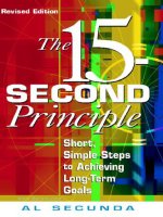 The 15 Second Principle pptx