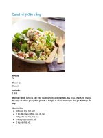 Salad mì ý đậu trắng pot