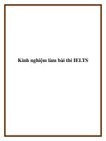Kinh nghiệm làm bài thi IELTS pot