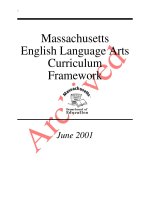Massachusetts English Language Arts Curriculum Framework pot