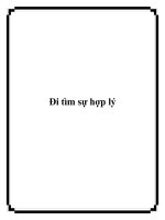 Đi tìm sự hợp lý potx