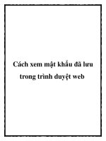 Cách xem mật khẩu đã lưu trong trình duyệt web docx