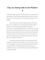 Chạy các chương trình cũ trên Windows 8 ppt