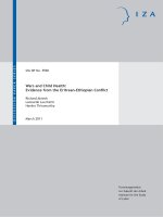 Wars and Child Health: Evidence from the Eritrean-Ethiopian Conﬂict pdf