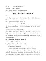 BÀI TẬP KIỂM TRA SỐ 1 Môn học Phương Pháp Dạy Học docx