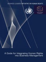 BUSINESS LEADERS INITIATIVE ON HUMAN RIGHTS: A Guide for Integrating Human Rights into Business Management docx