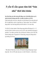 5 yếu tố cần quan tâm khi “bán nhà” thời khó khăn potx