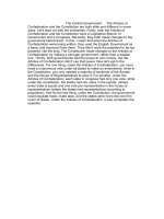 confederation and constitution of the united states