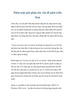 Thêm một giải pháp cho vấn đề phát triển Web doc