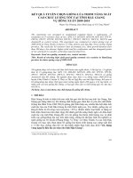 KẾT QUẢ TUYỂN CHỌN GIỐNG LÚA THƠM NĂNG SUẤT CAO CHẤT LƯỢNG TỐT TẠI TỈNH HẬU GIANG VỤ ĐÔNG XUÂN 2009-2010 docx
