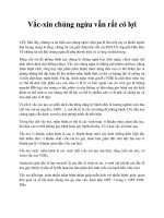 Vắc-xin chủng ngừa vẫn rất có lợi pot