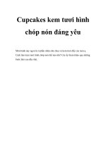 Cupcakes kem tươi hình chóp nón đáng yêu docx