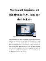 Một số cách truyền tải dữ liệu từ máy MAC sang các thiết bị khác pdf
