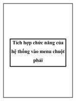 Tích hợp chức năng của hệ thống vào menu chuột phải docx