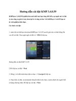 Hướng dẫn cài đặt KMP 3.4.0.59 docx
