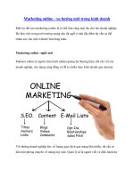 Marketing online - xu hướng mới trong kinh doanh pot
