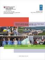 Chính sách công nghiệp của Việt Nam Thiết kế chính sách để phát triển bền vững potx