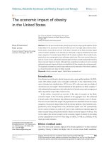 The economic impact of obesity in the United States potx