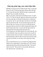 Cha mẹ phải dạy con cách tiêu tiền ppt