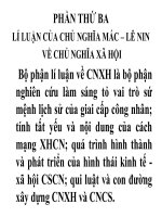Chương VII: Sứ mệnh lịch sử của giai cấp công nhân doc