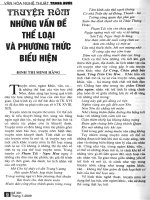 Báo cáo khoa học: Truyện Nôm những vấn đề thể loại và phương thức biểu hiện pot