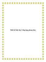 Thiết kế biệt thự 2 tầng hợp phong thủy ppt