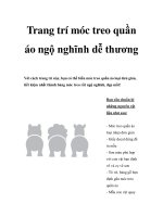 Trang trí móc treo quần áo ngộ nghĩnh dễ thương pptx