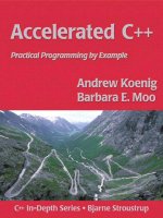Koenig, moo   accelerated c++  practical programming by example
