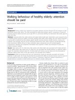 Walking behaviour of healthy elderly: attention should be paid potx