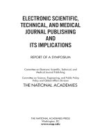 ELECTRONIC SCIENTIFIC, TECHNICAL, AND MEDICAL JOURNAL PUBLISHING AND ITS IMPLICATIONS REPORT OF A SYMPOSIUM docx