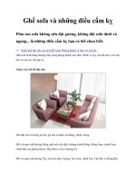Ghế sofa và những điều cấm kỵ docx
