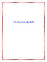 Chê cũng là một nghệ thuật doc