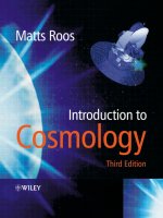 An introduction to cosmology, 3rd ed   roos
