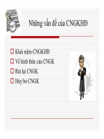 bài giảng những vấn đề của chứng nhận giấy phép hoạt động