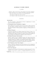 algebraic number theory - milne